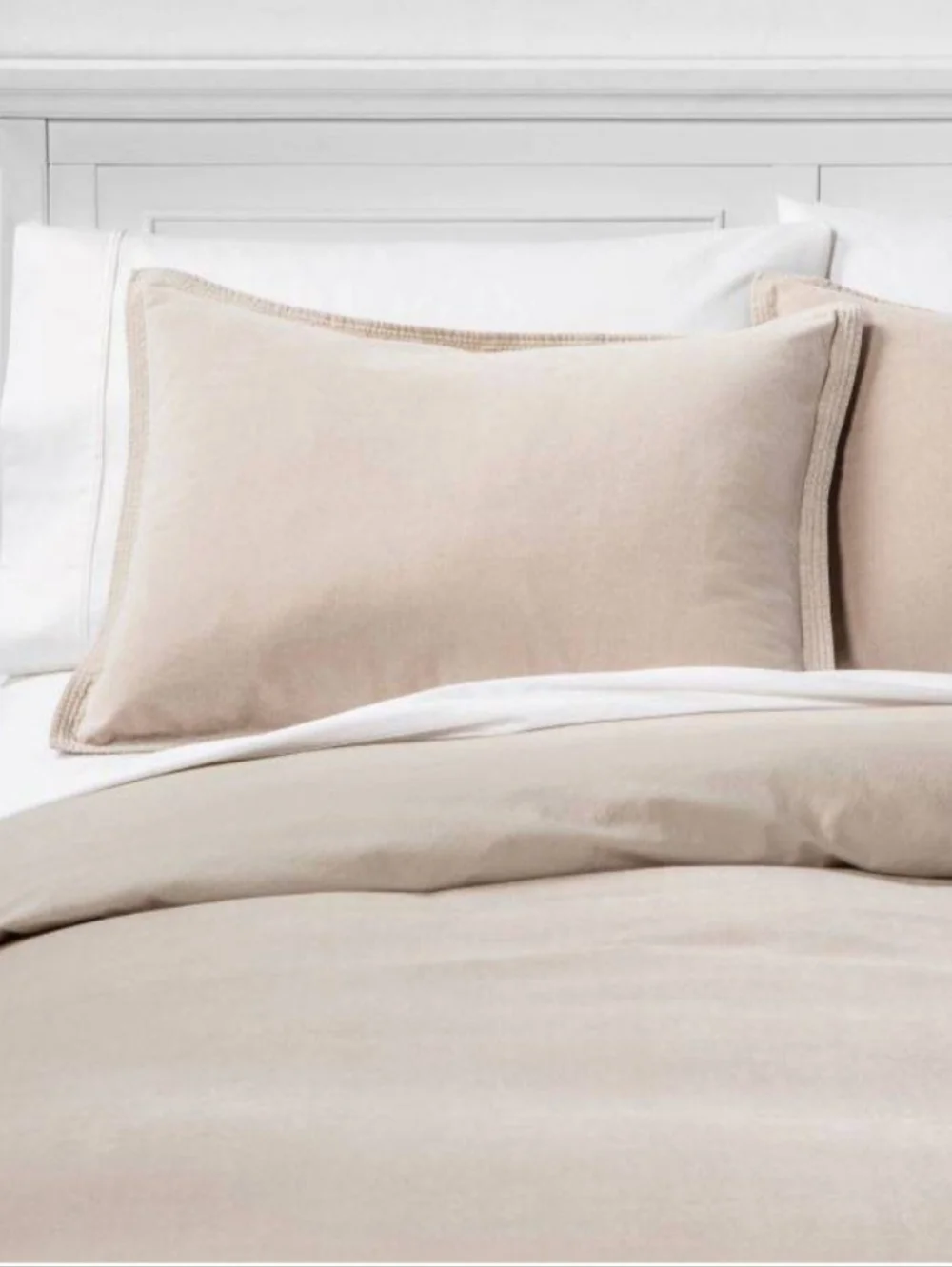 Threshold Full/Queen Cotton Velvet Duvet Cover Birch